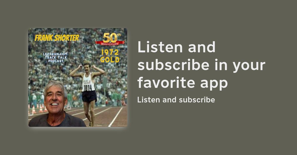 Frank Shorter 50 Years After 1972 Olympic Marathon Gold + Grant Fisher 12:46 American Record - Vimarsana News